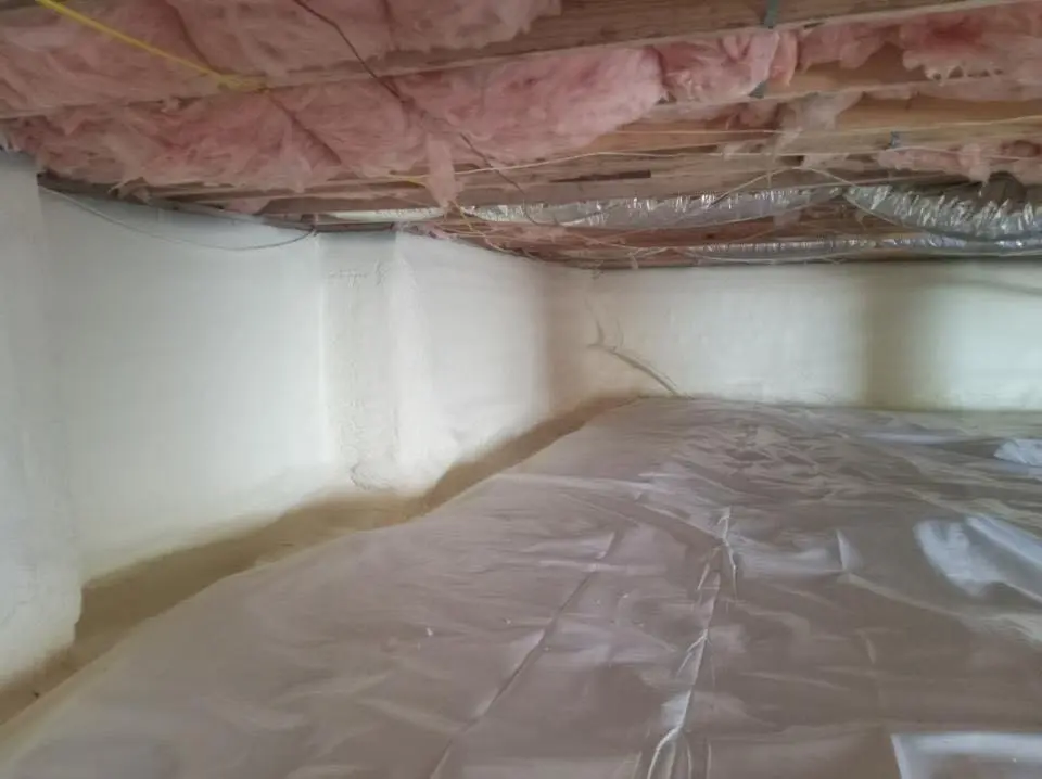 Crawl space encapsulation with closed-cell spray foam for Attic Insulation in Reedsburg